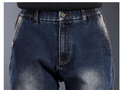 American-style Heavy New Patchwork Overalls Men