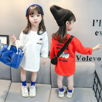 Children's clothing girls cotton  T-shirt