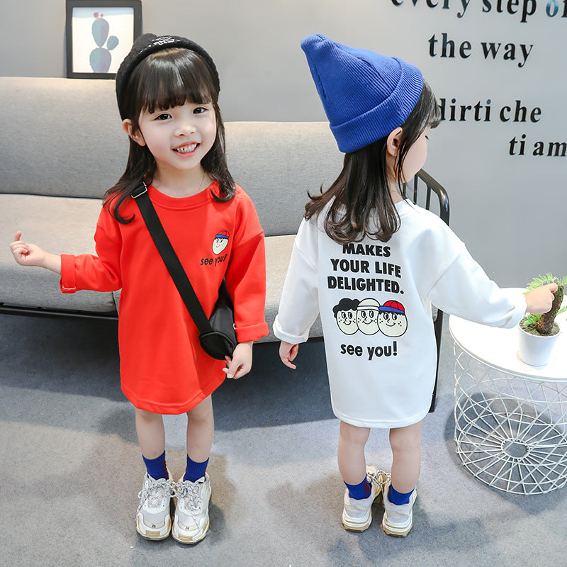Children's clothing girls cotton  T-shirt