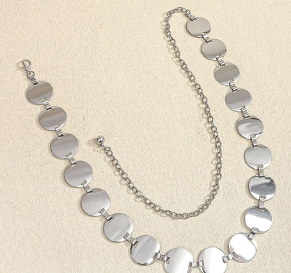 Small Round Slice Waist Chain With Skirt Pants Chain