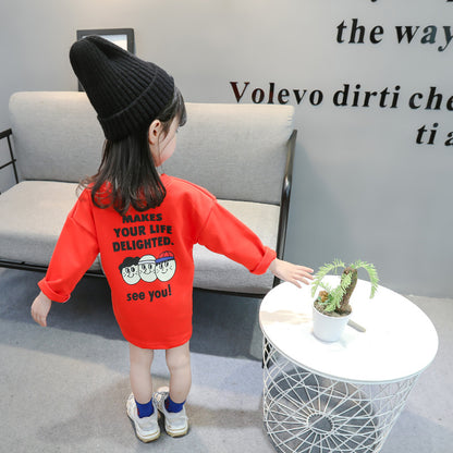 Children's clothing girls cotton  T-shirt