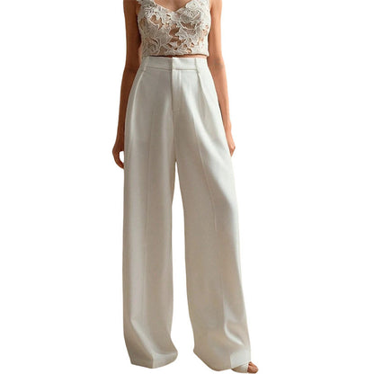 Women's Casual Loose Straight Business Commute Wide Leg Pants