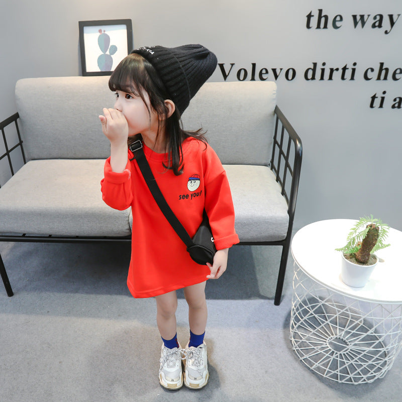 Children's clothing girls cotton  T-shirt