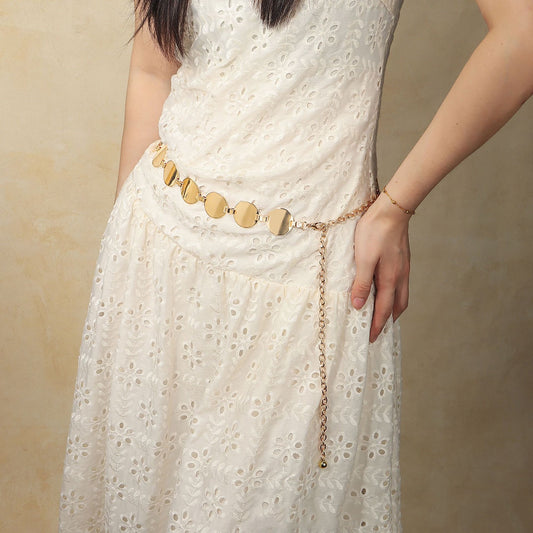 Small Round Slice Waist Chain With Skirt Pants Chain