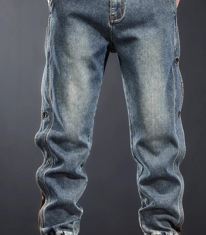 American-style Heavy New Patchwork Overalls Men