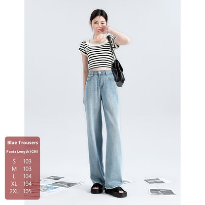 Tencel Lyocell Wide-leg Jeans